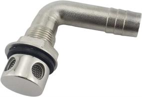 img 1 attached to 🚢 NRC&XRC 316 Stainless Steel Marine Grade Boat Fuel Vent: Universal 90° Flush Mount for 5/8" Hose with Mounting Hardware & Gasket