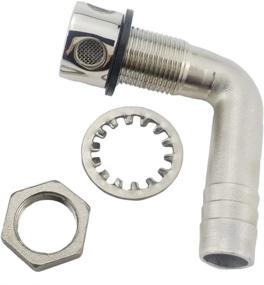 img 2 attached to 🚢 NRC&XRC 316 Stainless Steel Marine Grade Boat Fuel Vent: Universal 90° Flush Mount for 5/8" Hose with Mounting Hardware & Gasket