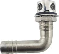 🚢 nrc&xrc 316 stainless steel marine grade boat fuel vent: universal 90° flush mount for 5/8" hose with mounting hardware & gasket логотип