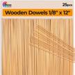 wooden dowel rods inch 30cm 3mmø logo