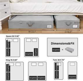 img 3 attached to StorageWorks Underbed Organizer Adjustable Dividers