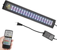 🐠 enhance your aquarium with the mq 13w rgb led fish tank light - 20-inch with extendable brackets, remote control, and 24/7 automated planted plus features logo