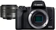 📷 canon eos m50 mark ii + ef-m 15-45mm is stm kit black: advanced mirrorless camera and versatile lens bundle logo