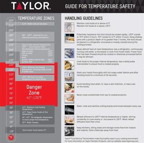 img 2 attached to 🌡️ Black Folding Probe Digital Thermometer by Taylor Precision Products for Instant Read Meat, Food, Grill, BBQ, and Kitchen Cooking