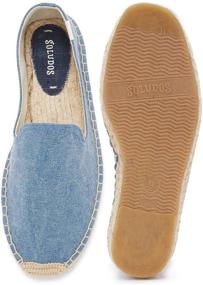 img 2 attached to Men's Washed Canvas Soludos Smoking Slipper Shoes, Loafers, and Slip-Ons