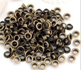 img 4 attached to 🔴 YOYOSTORE 100pc 7mm Bronze Metal Grommets Eyelets: Ideal for Bead Cores, Clothes, Leather, and Canvas