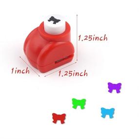 img 3 attached to 🐾 16 Pack LOVEINUSA Paw Print Teddy Bear Punch Craft Set - Scrapbooking & Nail Design Hole Punch Supplies for Crafting