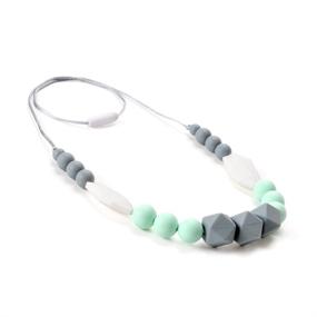 img 1 attached to 👶 Safe and Stylish Lofca Silicone Teething Necklace: The Perfect Mom and Baby Solution for Soothing Teething Discomfort