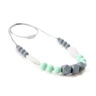 👶 safe and stylish lofca silicone teething necklace: the perfect mom and baby solution for soothing teething discomfort logo