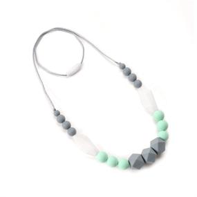 img 2 attached to 👶 Safe and Stylish Lofca Silicone Teething Necklace: The Perfect Mom and Baby Solution for Soothing Teething Discomfort