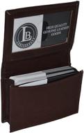 🧳 black leatherboss business holder 0031bb men's accessories in wallets, card cases & money organizers logo