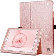 🎨 bentoben ipad air 2 case with pencil holder: glitter pu leather folio stand cover for ipad air 2/air 1, ipad 6th/5th gen, 9.7" ipad 2018/2017 - rose gold логотип