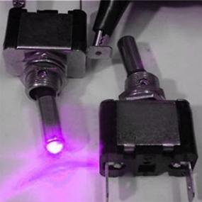 img 3 attached to ESUPPORT 12V 20A AMP Purple LED Light Rocker Toggle Switch SPST ON/Off Car Pack Of 5