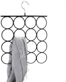 img 1 attached to 🧣 Tosnail 3 Pack Non-Slip Tie Hanger and Scarf Organizer - Space Saving Steel Rings for Closet Organization