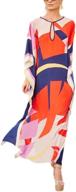 bsubseach multicolor colorblock kaftan swimsuit logo