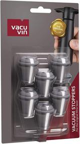 img 2 attached to Preserve Your Wines with Vacu Vin Wine Saver Vacuum Stoppers Set of 6 – Grey