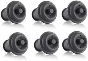 img 4 attached to Preserve Your Wines with Vacu Vin Wine Saver Vacuum Stoppers Set of 6 – Grey