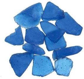 img 1 attached to 💎 Stunning Dark Blue Genuine Glass Gems - 1lb Bag for Countless Creative Projects