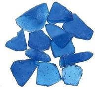 💎 stunning dark blue genuine glass gems - 1lb bag for countless creative projects logo