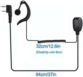 img 3 attached to 🎧 Retevis Walkie Talkie Earpiece with Mic - G Type Headset (10 Pack) for H-777 RT22 RT21 Baofeng 888S UV-5R