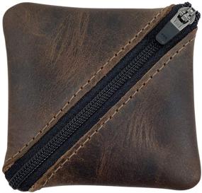 img 4 attached to 👜 Handmade Leather Hide Drink with Zipper for Improved SEO