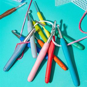 img 2 attached to 🧶 Ergonomic Crochet Hook Set: Comfortable 5.5 in Hooks, 13 Pack