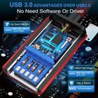 кабель usb-удлинитель 3.0 высокой скорости от akoada - 2 штуки 6.6ft+10ft типа a мужской к женскому usb3.0 удлинительный шнур для быстрой передачи данных 5gbps - совместим с клавиатурой, usb-флешкой, мышью, жестким диском и другими логотип