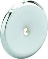 🔘 pack of 5 prime-line products mp9202 cabinet knob backplate with chrome-plated finish, stamped steel, 2-13/16 in. outside diameter logo