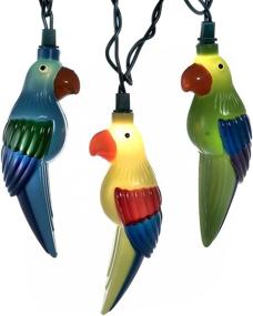 img 2 attached to 🦜 Kurt Adler UL 10-Light Tropical Parrot Light Set