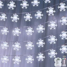 img 4 attached to TURNMEON Snowflake Christmas Decoration Waterproof Seasonal Decor