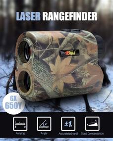 img 3 attached to BIJIA Multifunction Hunting Rangefinder-6X 650/1200Yards: Laser Rangefinder for Hunting, Shooting, 🎯 Golf, Camping with Slope Correction, Flag-Locking with Vibration, Speed, Angle, Scan, Distance