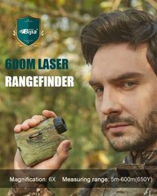 img 2 attached to BIJIA Multifunction Hunting Rangefinder-6X 650/1200Yards: Laser Rangefinder for Hunting, Shooting, 🎯 Golf, Camping with Slope Correction, Flag-Locking with Vibration, Speed, Angle, Scan, Distance