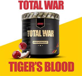 img 2 attached to 💪 Enhance Your Workout with Redcon1 Total War PreWorkout - 30 Servings, Boost Energy, Increase Endurance and Focus, Beta-Alanine, 350mg Caffeine, Citrulline Malate, Nitric Oxide Booster - Keto Friendly (Tigers Blood)