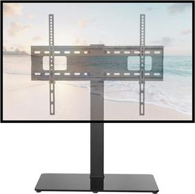 img 4 attached to Universal TV Stand Base for 37-70 Inch LCD LED Smart TVs, Promounts ± 35° Swivel TV Table Stand, Steel TV Mount Bracket, Sturdy Thick Tempered Glass Base, Max VESA 600x400 (AMSA6401)