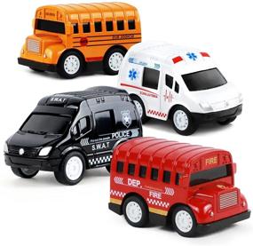img 4 attached to Toddler Die Cast Vehicles Including Ambulance