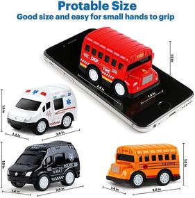 img 1 attached to Toddler Die Cast Vehicles Including Ambulance