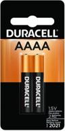 duracell ultra photo aaaa alkaline batteries - long lasting, 1.5 volt specialty battery for household and business - pack of 2 logo