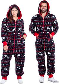 img 4 attached to 👗 Women's Black Fair Reindeer Jumpsuit - Optimized Women's Apparel