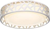 🔦 etl listed 14 inch dimmable led flush mount ceiling light fixture by vicnie - 20w, 1400 lumens, 3000k warm white, ideal for kitchen, hallway, bedroom, and stairways - metal body with acrylic shade логотип