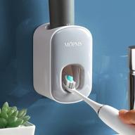 🦷 convenient mopms toothpaste dispenser - wall mounted automatic toothpaste squeezer for kids - grey - 1 pcs logo