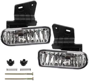 img 4 attached to 🚘 Clear Lens Chevrolet Fog Light Pair of Bumper Fog Lamp Assembly | Compatible with 1999-2002 Chevrolet Silverado 1500/2500/3500, 2000-2006 Suburban, Tahoe (Excluding Z71) | MAYASAF