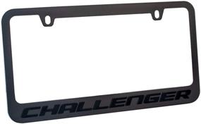 img 2 attached to 🖤 Stealth Blackout License Plate Frame for Dodge Challenger