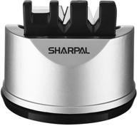 enhanced sharpal 191h pocket kitchen chef knife scissors sharpener | straight & serrated knives 3-stage sharpening tool | repair & restore blades effortlessly logo