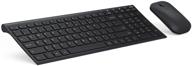 🖥️ сет seenda ultra slim беспроводная клавиатура и мышь с цифровой клавиатурой для устройств с windows - черный логотип