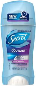 img 1 attached to 🌸 Outlast Xtend Clean Lavender Antiperspirant/Deodorant - Secret Invisible Solid, 2.6 Ounce