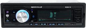 img 1 attached to Enhance Your Car Audio Experience with the Rockville RDM18 In-Dash Bluetooth AM/FM/MP3 USB/SD Receiver
