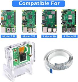 img 2 attached to 📷 Камерный модуль для Raspberry Pi от KeeYees с выбором гибкого кабеля (15 см, 50 см, 100 см) и защитным кожухом.