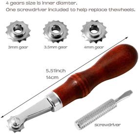 img 3 attached to 🧵 Leathercraft Spacer Set - DIY Spacer Embossing System for Arts, Leather Work, Sewing, and Stitching - Stitch Spacer Stitching Wheel Marker Tool