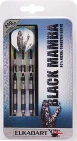 img 1 attached to 🧳 Premium Storage/Travel Case Included: Elkadart Black Mamba Tungsten Steel Tip Darts (80% Tungsten)