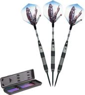 🧳 premium storage/travel case included: elkadart black mamba tungsten steel tip darts (80% tungsten) логотип